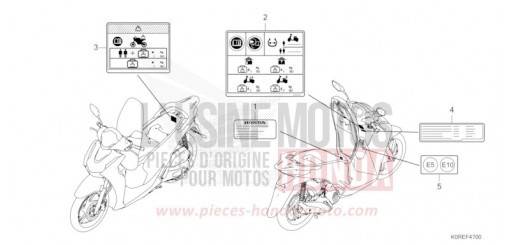 ETIQUETTE DE PRECAUTIONS SH125ADT de 2026